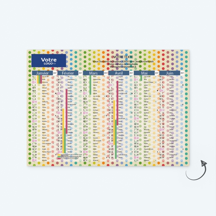 Calendrier de poche CLASSIC