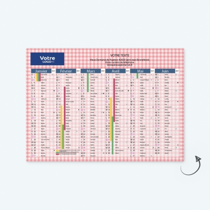 Calendrier de poche CLASSIC