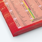 Calendrier de poche CLASSIC - Papier épais rigide 400 g/m2