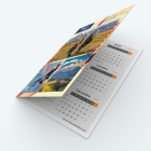 Calendrier de poche DOUBLE - Avant et dos entièrement personnalisables