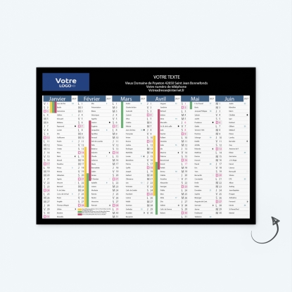 Calendrier de poche CLASSIC