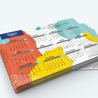 Calendrier Magnet mini (aimanté) - Nombre de photos, logos et texte illimité