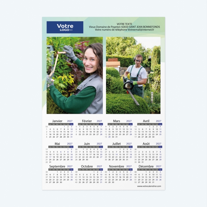 Calendrier Magnet (Aimanté)