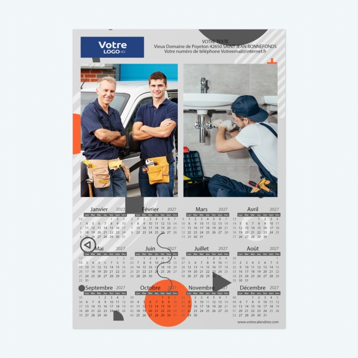 Calendrier Magnet (Aimanté)