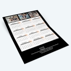 Carte calendrier photo - Intérieur personnalisable avec calendrier