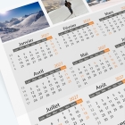 Carte calendrier photo - Grille calendaire 100% personnalisable