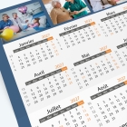 Carte calendrier photo - Grille calendaire 100% personnalisable