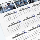 Carte calendrier photo - Grille calendaire 100% personnalisable
