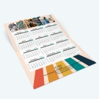 Carte calendrier photo - Intérieur personnalisable avec calendrier