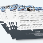 Carte calendrier photo - Minimum de commande : 25 exemplaires