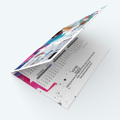 Carte calendrier photo