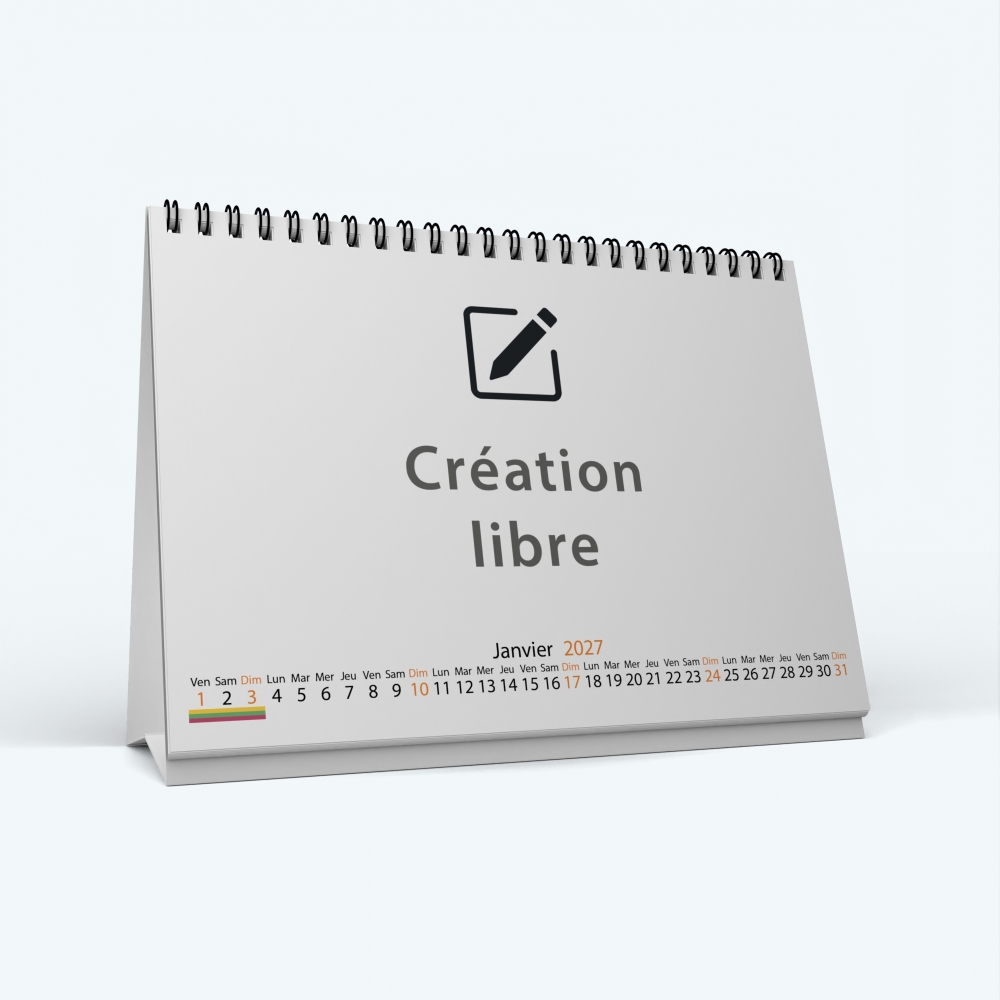 Calendrier de bureau MAXI PANO