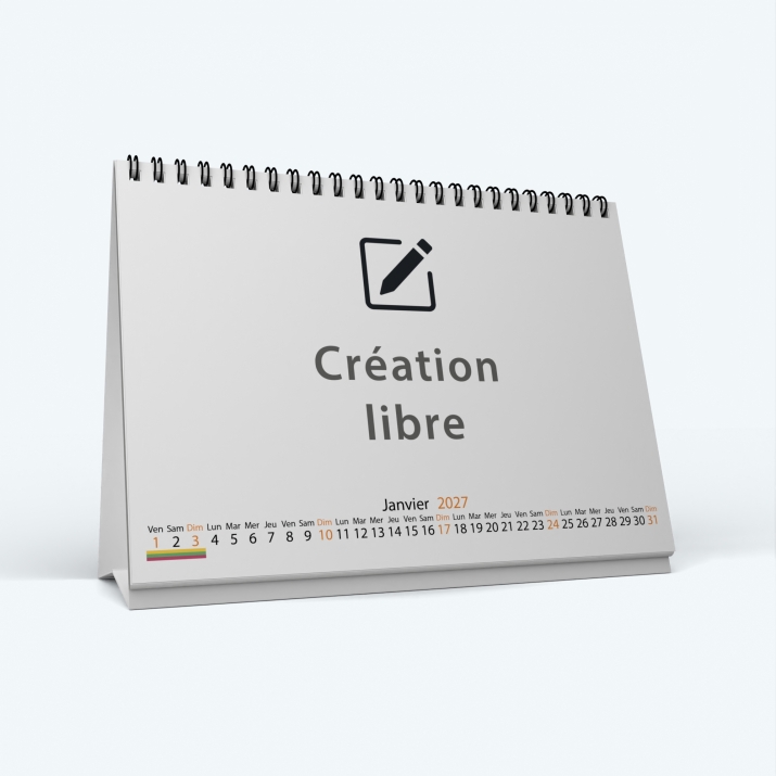 Calendrier de bureau MAXI PANO