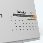 Calendrier de bureau PANO - Grille calendaire personnalisable