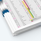 Calendrier de poche CLASSIC - Papier épais rigide 400 g/m2