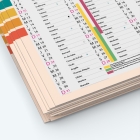 Calendrier de poche CLASSIC - Papier épais rigide 400 g/m2