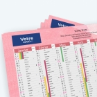 Calendrier de poche CLASSIC - Nombre de photos, logos et texte illimité