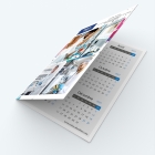 Calendrier de poche DOUBLE - Avant et dos entièrement personnalisables