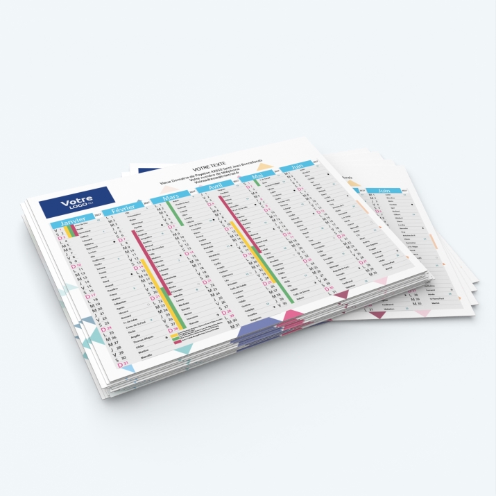 Calendrier de poche CLASSIC - Minimum de commande : 25 exemplaires