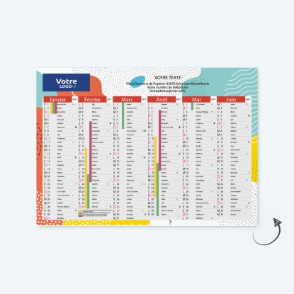 Calendrier de poche CLASSIC