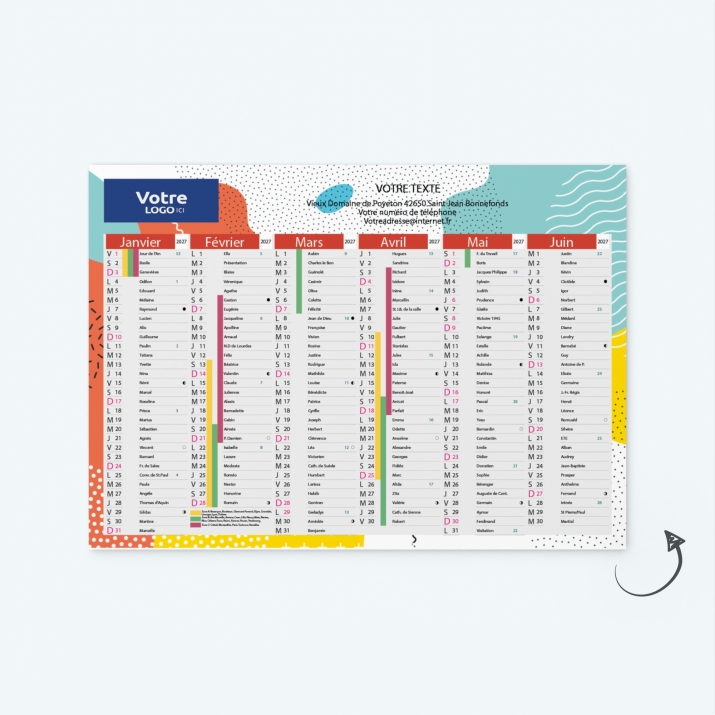 Calendrier de poche CLASSIC