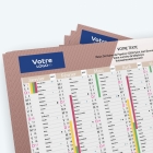 Calendrier de poche CLASSIC - Nombre de photos, logos et texte illimité