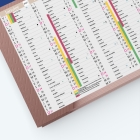 Calendrier de poche CLASSIC - Grille calendaire personnalisable
