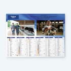 Calendrier bancaire carton Grille en Colonnes