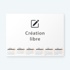 Calendrier bancaire carton Grille en Carrés