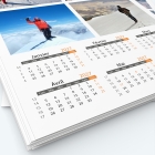 Calendrier photo deux pages XL - Grille calendaire personnalisable