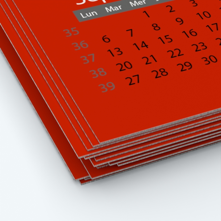Calendrier photo une page - Minimum de commande : 25 exemplaires