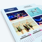 Calendrier photo une page - Nombre de photos, logos et texte illimité