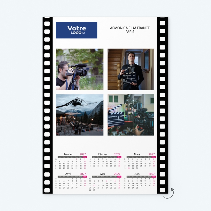 Calendrier photo deux pages