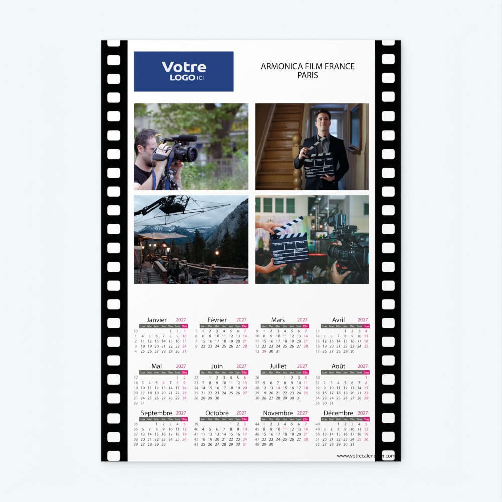 Calendrier photo une page XL
