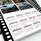 Calendrier photo une page XL - Grille calendaire personnalisable