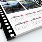 Calendrier photo deux pages XL - Grille calendaire personnalisable