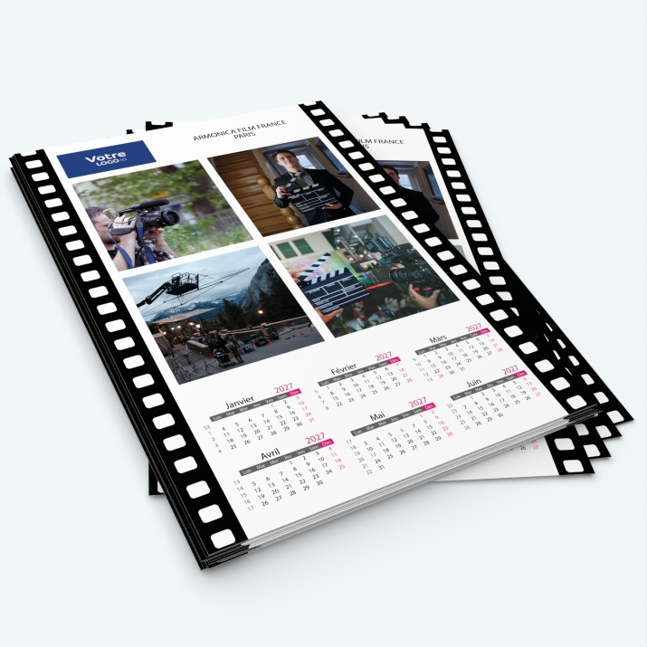Calendrier photo deux pages XL - Minimum de commande : 25 exemplaires