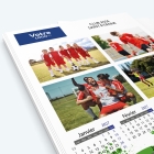 Calendrier photo une page - Nombre de photos, logos et texte illimité