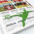 Calendrier photo une page - Grille calendaire personnalisable