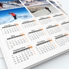 Calendrier photo une page XL - Grille calendaire personnalisable