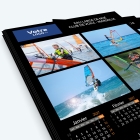 Calendrier photo une page XL - Nombre de photos, logos et texte illimité
