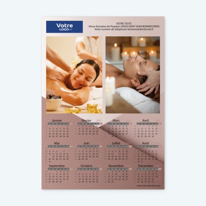Calendrier photo une page