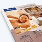 Calendrier photo une page - Nombre de photos, logos et texte illimité