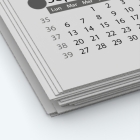 Calendrier photo une page - Papier épais rigide 400 g/m2
