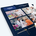 Calendrier photo une page - Nombre de photos, logos et texte illimité