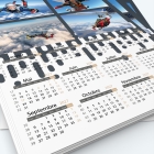 Calendrier photo une page - Grille calendaire personnalisable