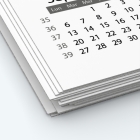 Calendrier photo une page - Papier épais rigide 400 g/m2