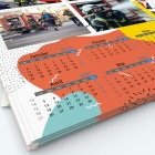 Calendrier photo deux pages - Grille calendaire personnalisable