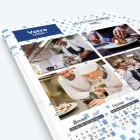 Calendrier photo une page XL - Nombre de photos, logos et texte illimité