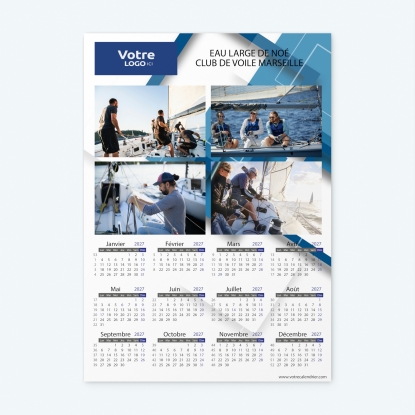 Calendrier photo une page XL